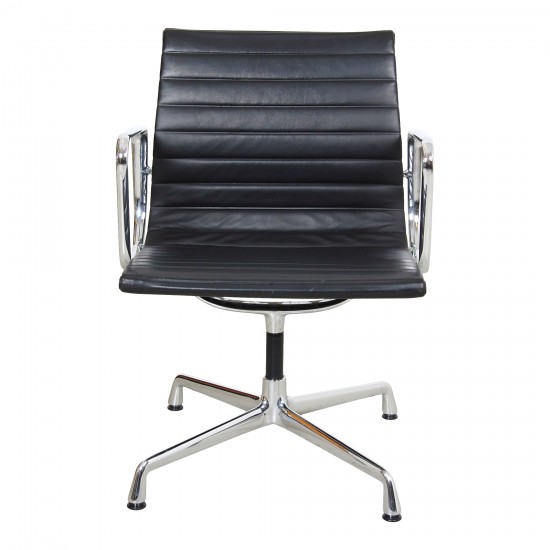 Buy Charles Eames EA 108 black leather chrome conference chair 1997 CPH Classic